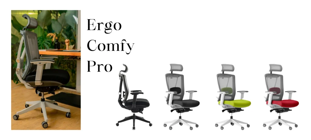 kursi ergonomis kuzzy ergo comfy pro